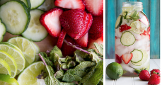 strawberry and lime water