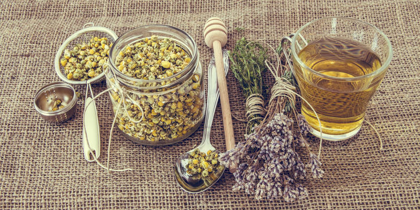 chamomile and lavender tea