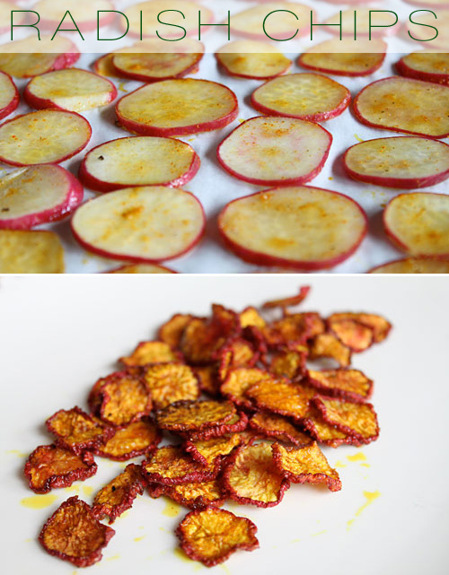 radish chips