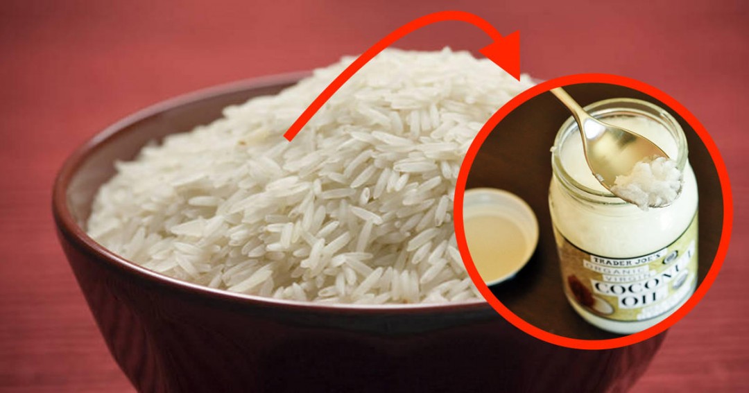 Simple Way To Cook Rice With Coconut Oil To Reduce Calories by 50