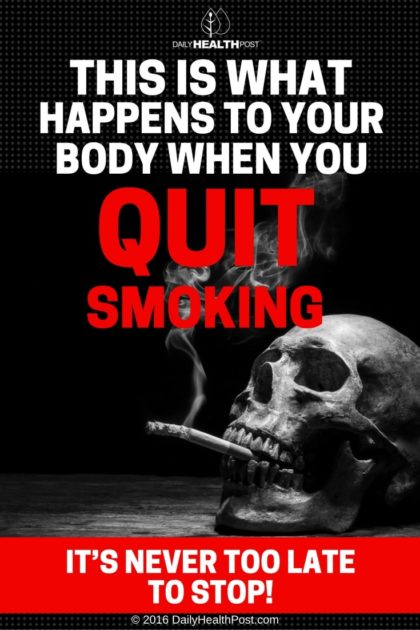 This Is What Happens To Your Body When You Quit Smoking